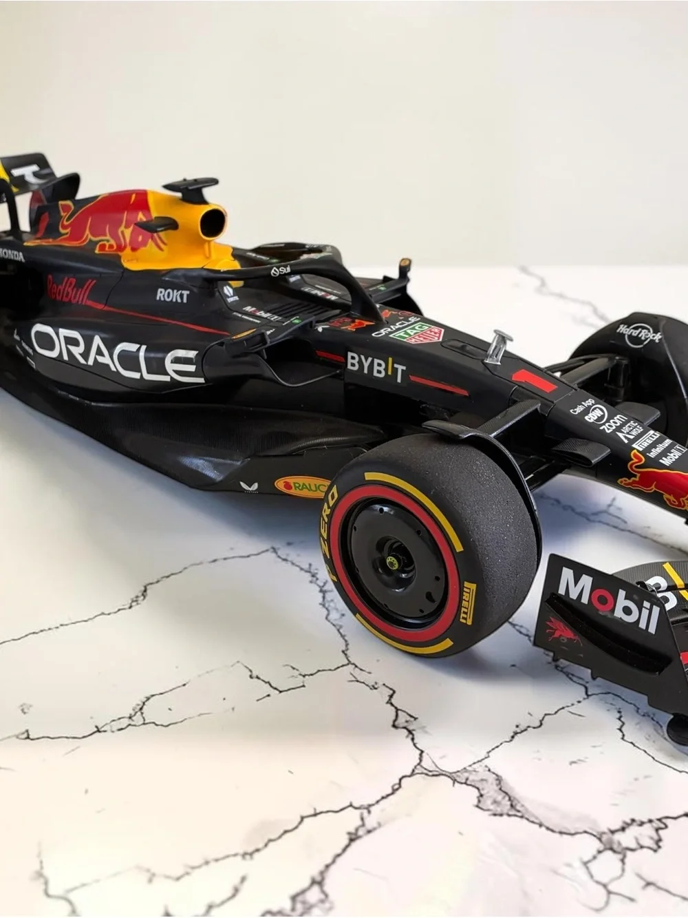 Red Bull Oracle Black & Red Formula Race Car Toy - Kids Cars & Vehicles